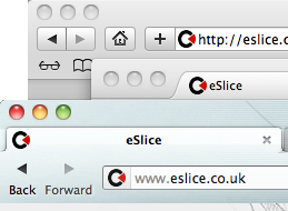 Examples of a favicon in Browsers